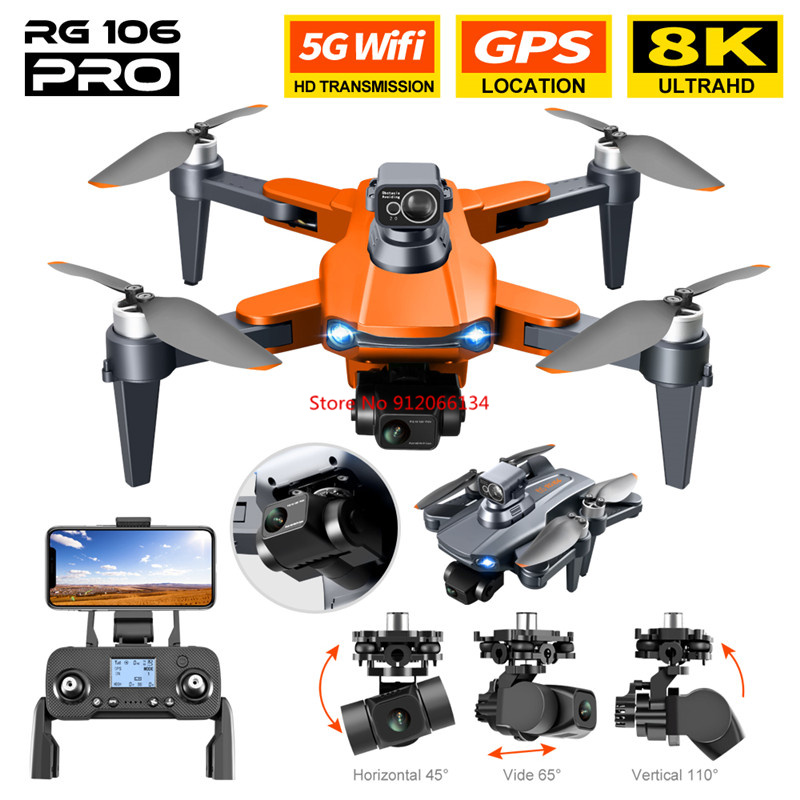 8K ESC Camera GPS Obstacle Avo - огляд і ціна Drone Gimbal 3 Axis