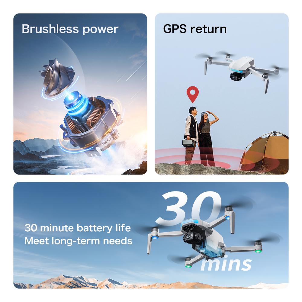 S-X1 MAX GPS Drone with 3-Axis - огляд і ціна Drone Gimbal 3 Axis