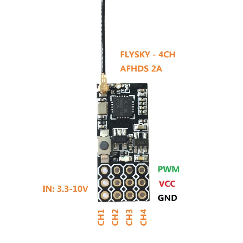 Flysky FS2A Mini Receiver 4CH  - огляд і ціна Drone Gimbal Controller