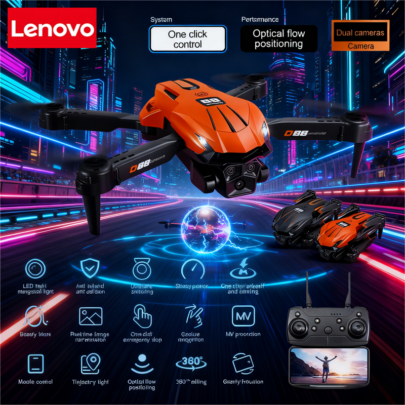 Lenovo D88 Drone 8K Aerial HD  - огляд і ціна Drone Gimbal 2 Axis