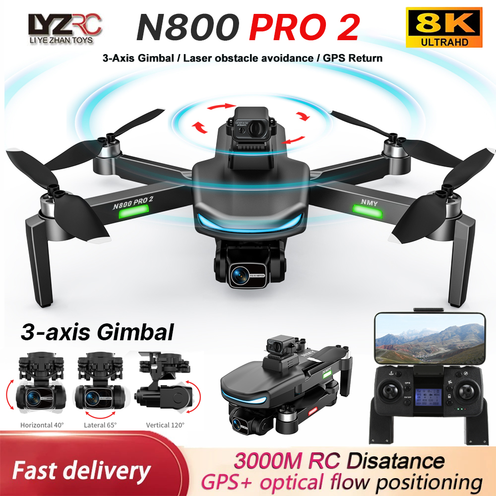 N800 PRO 2 GPS Drone Professio - огляд і ціна Drone Gimbal 2 Axis