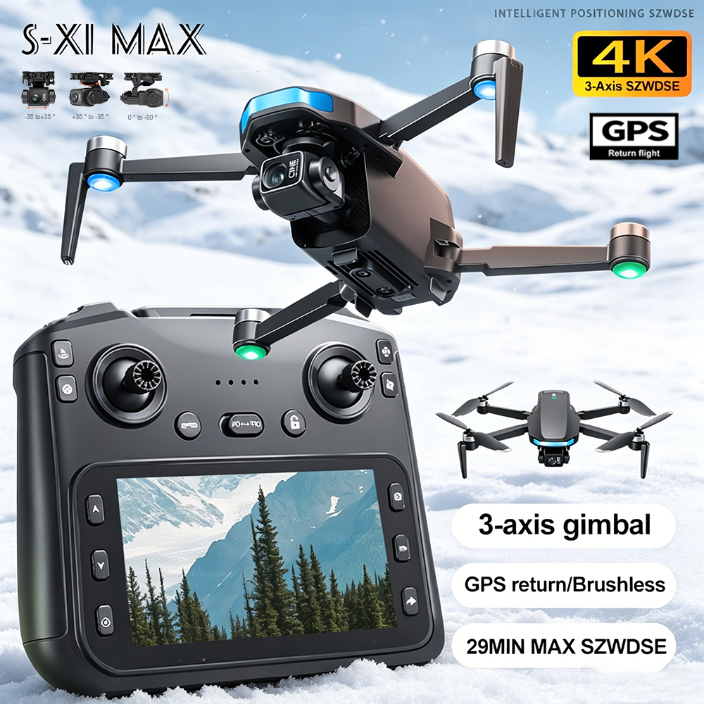 New S-X1 MAX Drone GPS 8K Prof - огляд і ціна Drone Gimbal 3 Axis