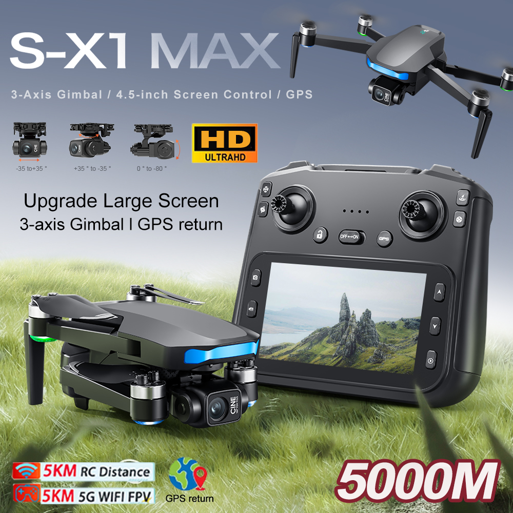 New S-X1 MAX Drone GPS 8K Prof - огляд і ціна Drone Gimbal 3 Axis